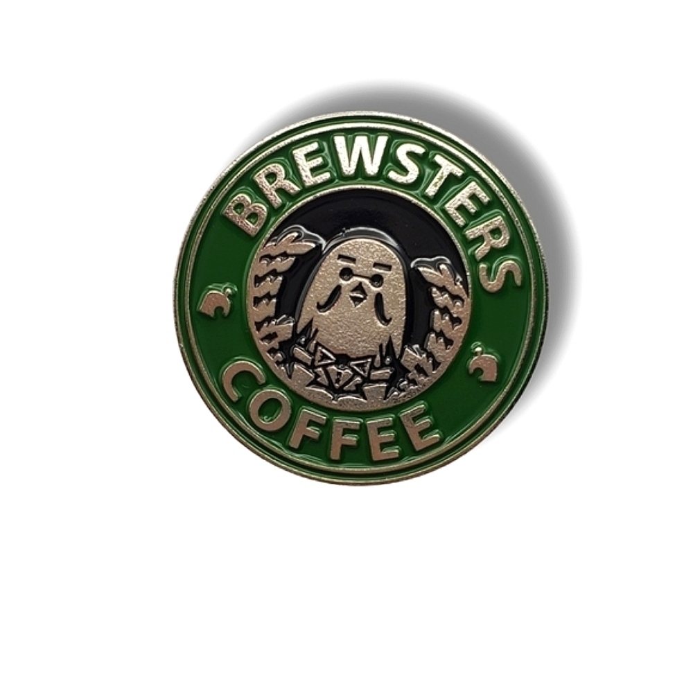 Animal Crossing Brewster Coffee Enamel Brooch/Pin